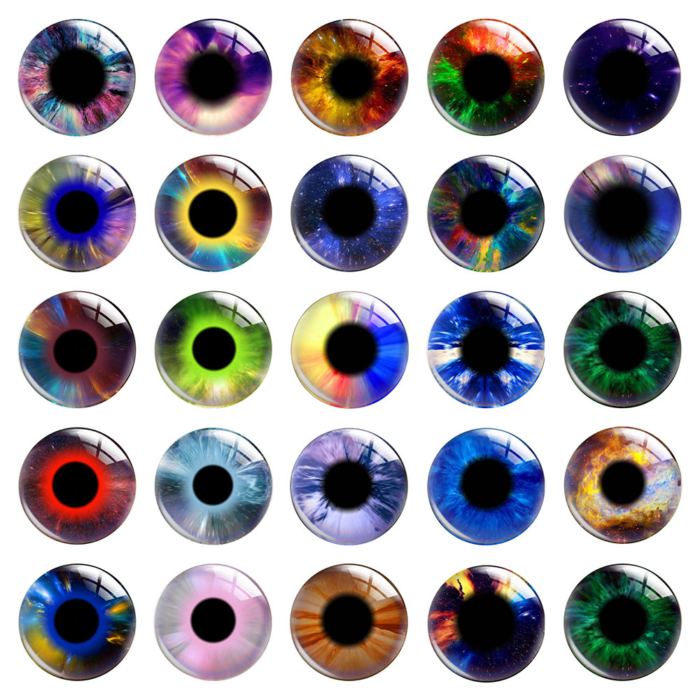 Science Toy - Cabochon in Vetro Rotondo con Pupilla